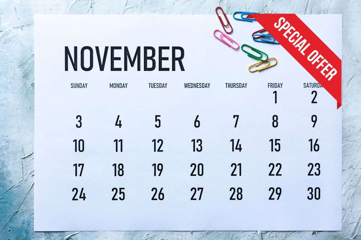 calendario scritta offerta speciale