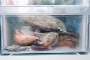 Pesce in freezer